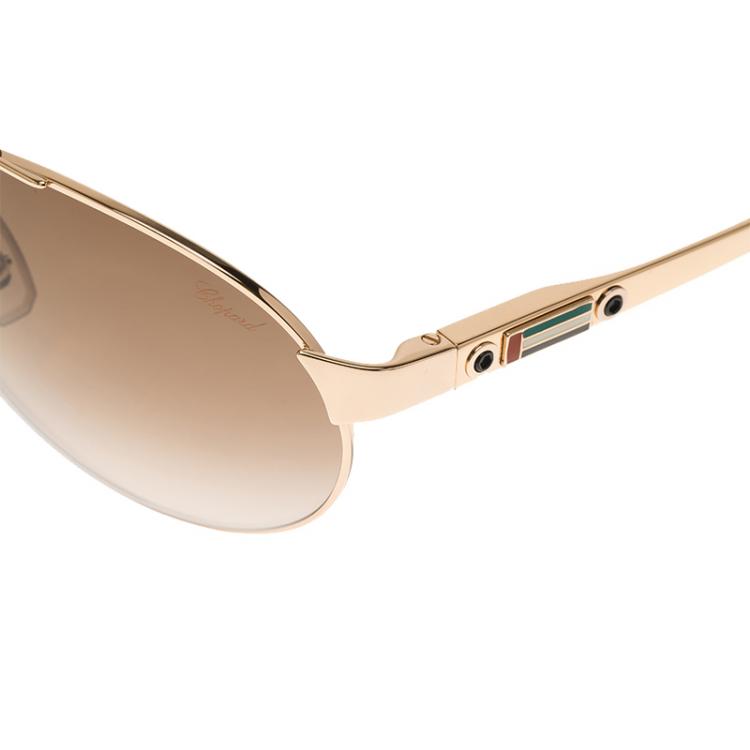 Pre Owned Chopard UAE National Day Limited Edition SCHA25 Rose gold Aviators