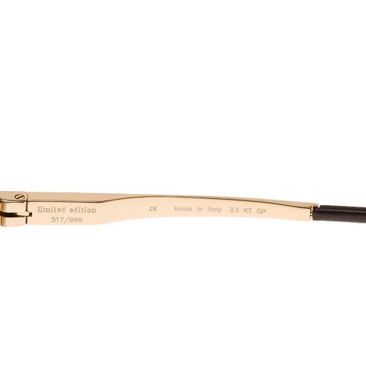 Pre Owned Chopard UAE National Day Limited Edition SCHA25 Rose gold Aviators