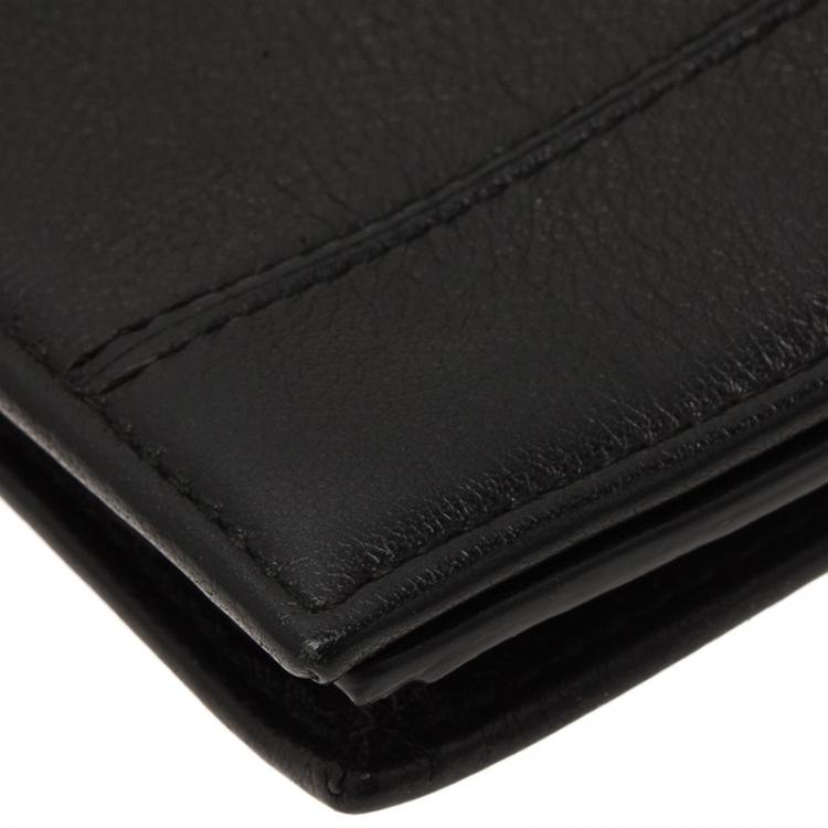 Pre Owned Dior Homme Black Leather Long Wallet