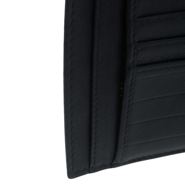 Pre Owned Dior Homme Two Tone Leather Card Holder