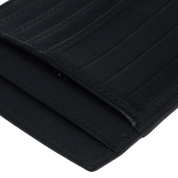 Pre Owned Dior Homme Two Tone Leather Card Holder