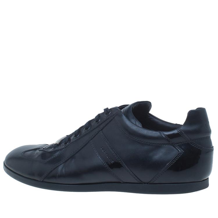 Pre Owned Dior Homme Black Leather Sneakers Size 42