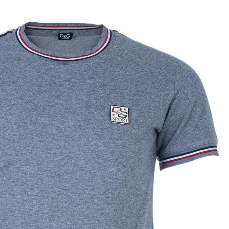 Pre Owned D and G Men's Gray T-Shirt M