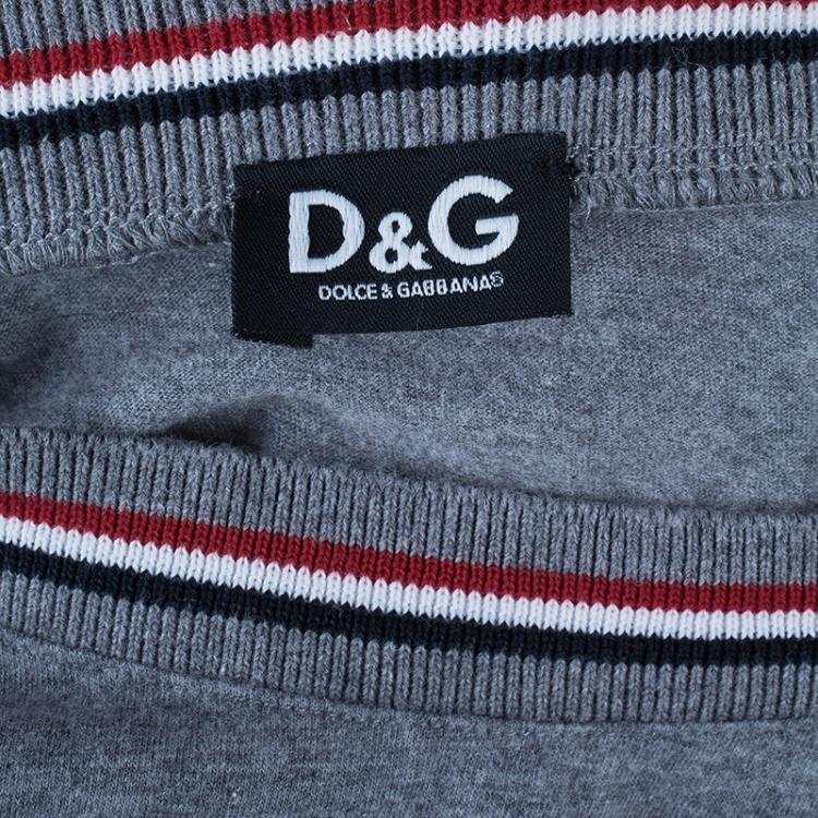 Pre Owned D and G Men's Gray T-Shirt M