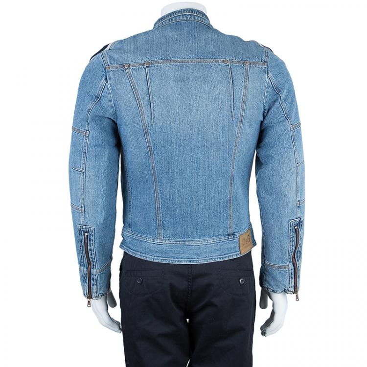 مملوكة مسبقًا D&G Men's Light Blue Denim Jacket S