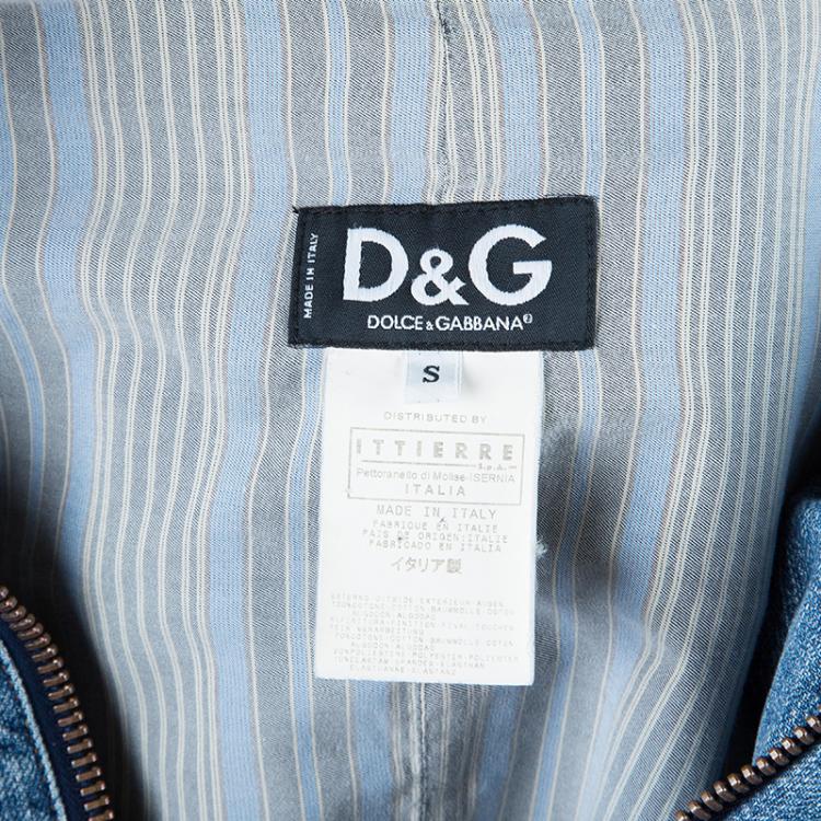 مملوكة مسبقًا D&G Men's Light Blue Denim Jacket S