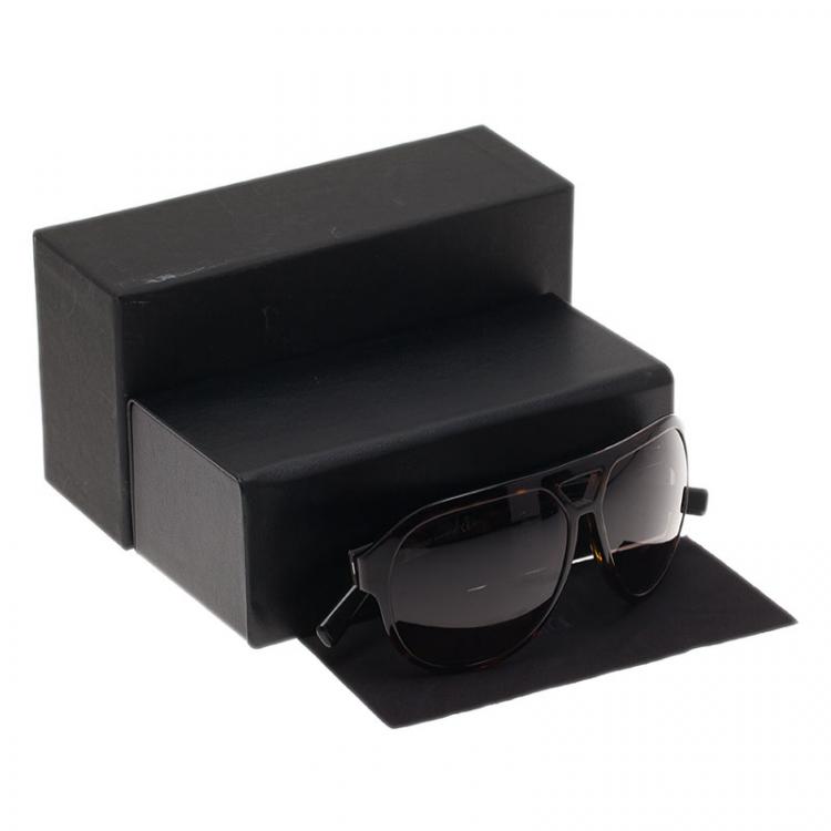 Pre Owned Dior Homme Tortoise Black Tie Aviators