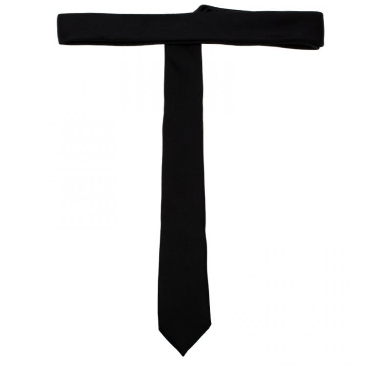 Pre Owned Dior Black Silk Tie 