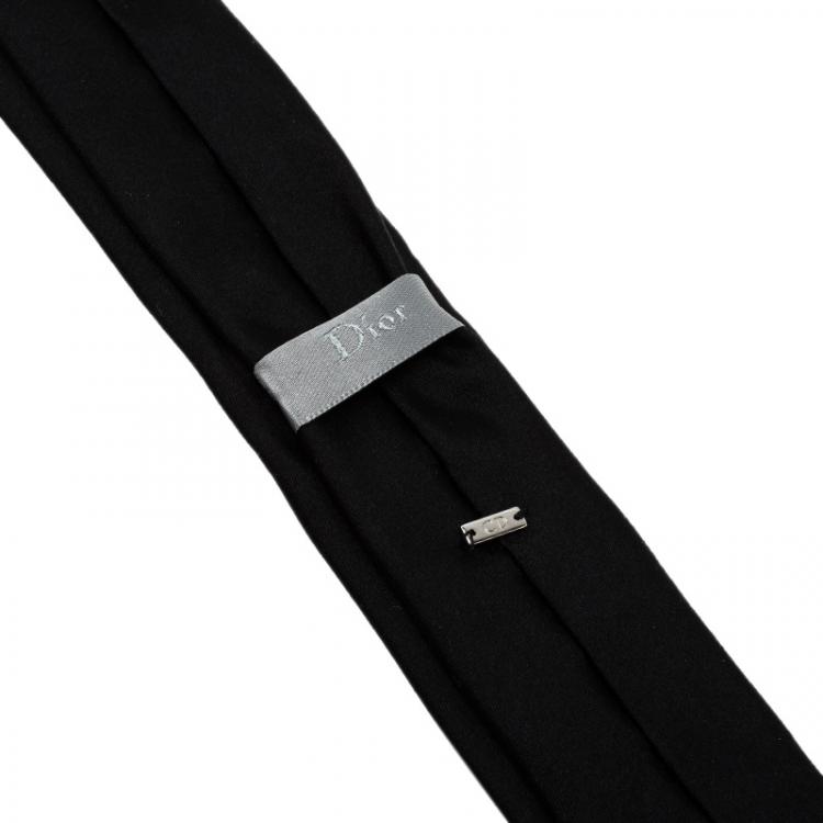 Pre Owned Dior Black Silk Tie 