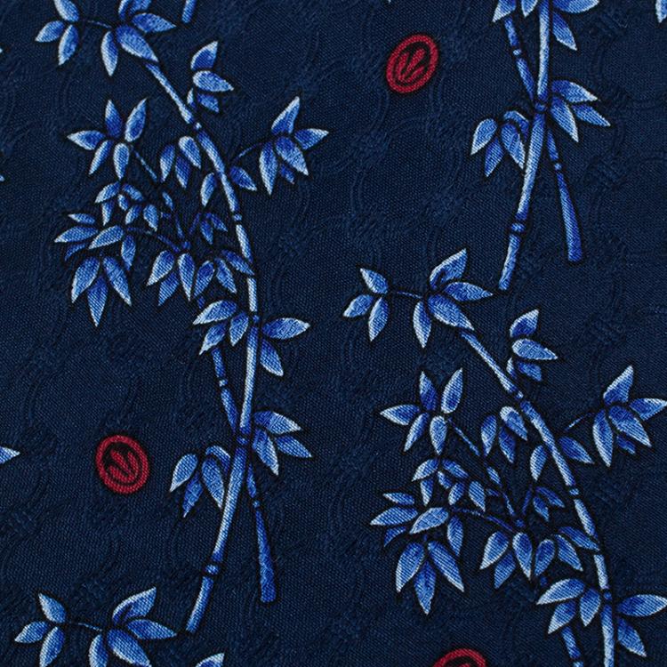 Pre Owned Dior Blue Floral Print Silk Tie