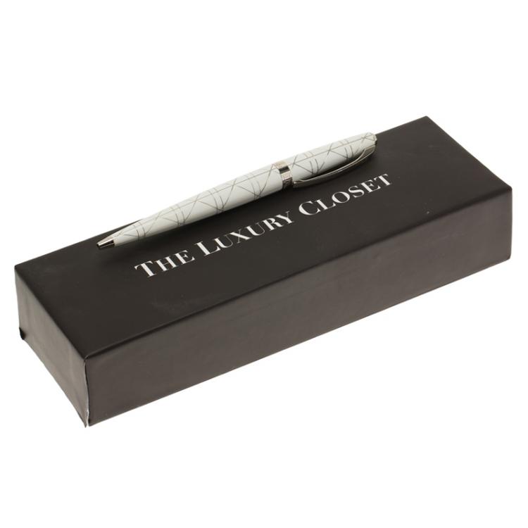 Pre Owned Dior White Classic Ballpoint Pen