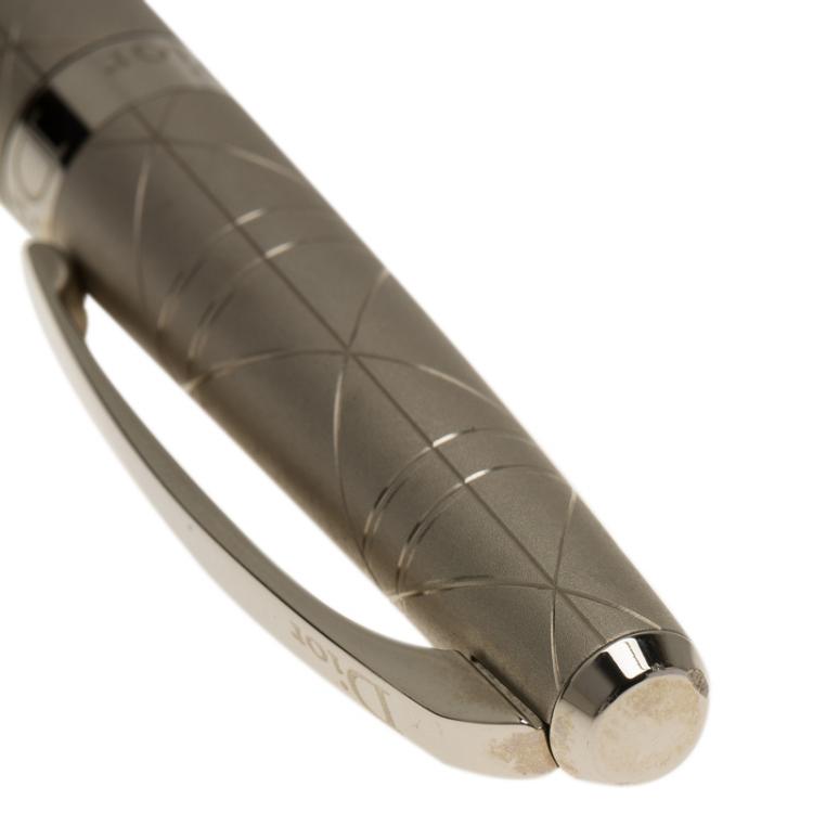 Pre Owned Dior Silver Classic Ballpoint Pen