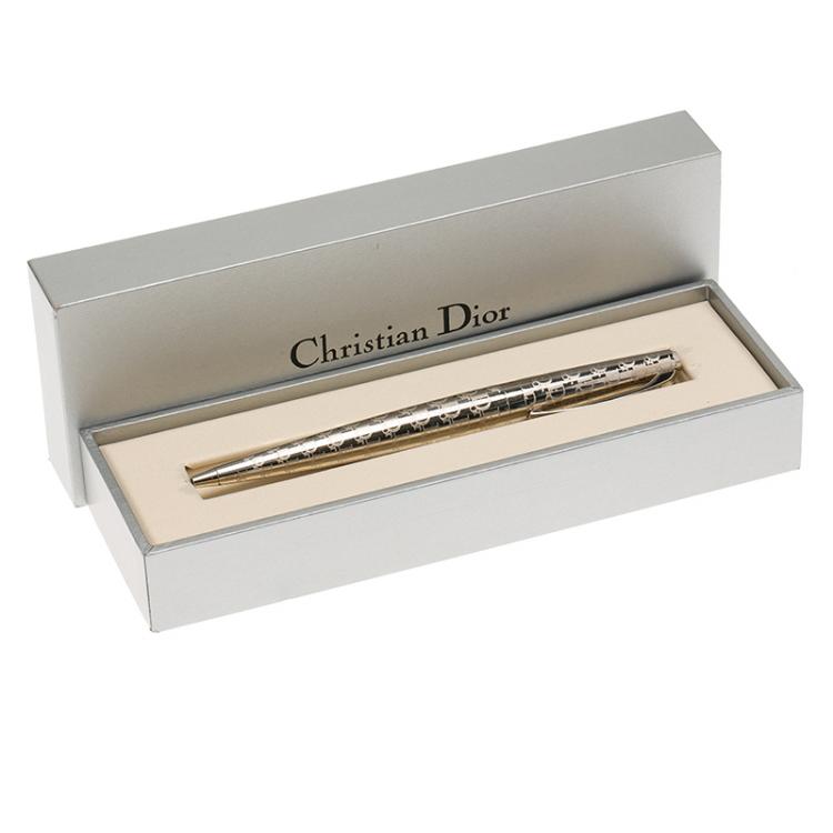 Pre Owned Dior Silver Classic Ballpoint Pen