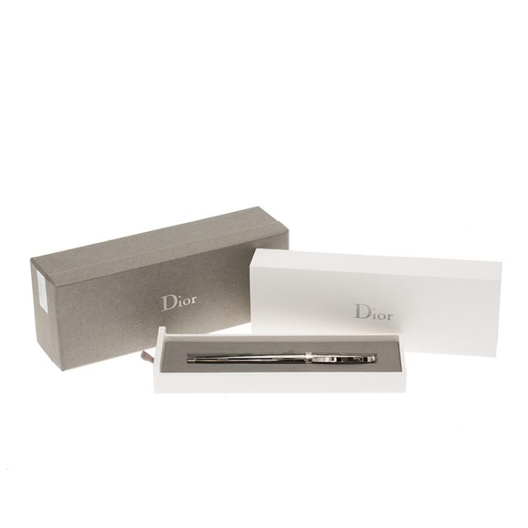Pre Owned Dior Grey Classic Ballpoint Pen
