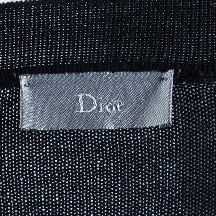 Pre Owned Dior Men's Black Button Down Cardigan S