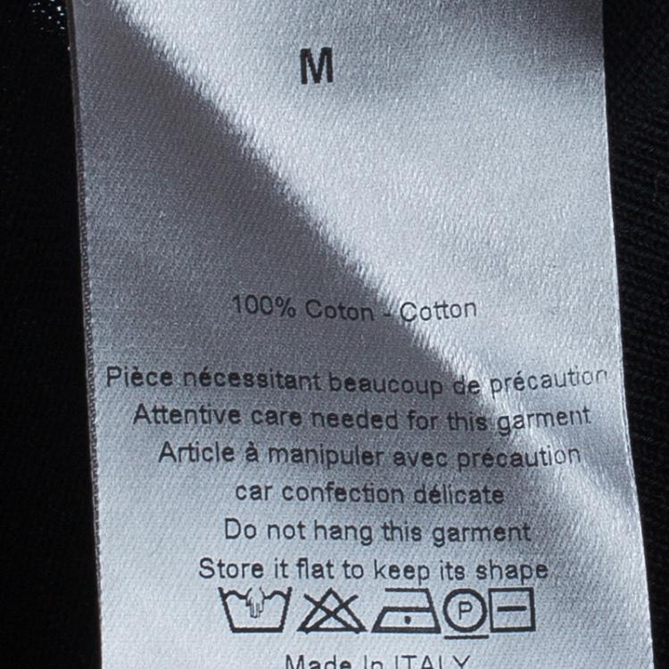 Pre Owned Dior Men's Black Contrast Piping Cardigan M