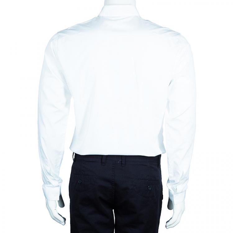 Pre Owned Dior Men's White Cotton Shirt S