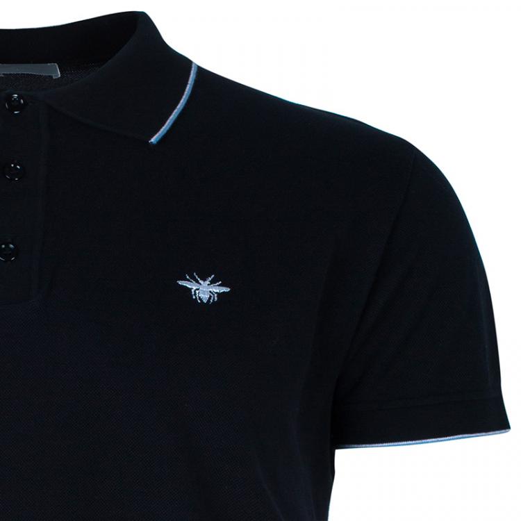 Pre Owned Dior Men's Black Polo Shirt XXL