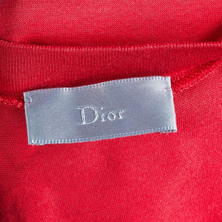 Pre Owned Dior Men's Colorblock Cotton T-Shirt XL