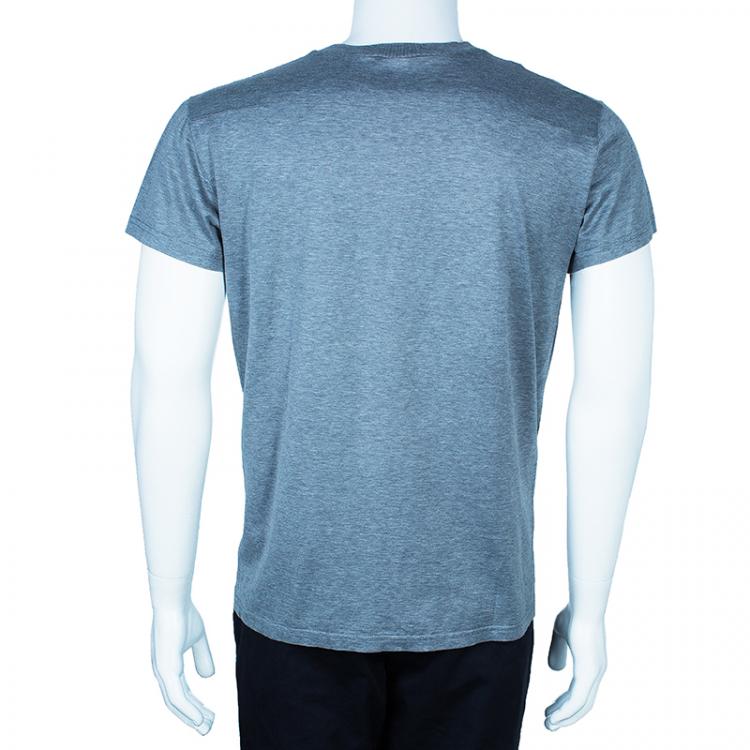 Pre Owned Dior Men's Grey Embellished T-Shirt XL