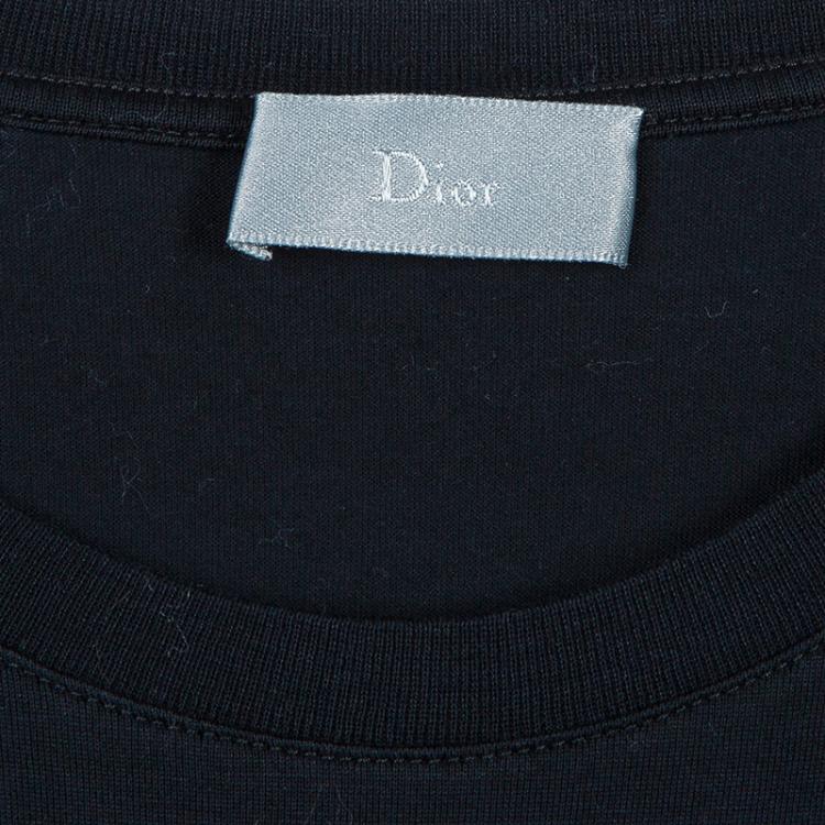 مملوكة مسبقًا Dior Men's Black and White T-Shirt S