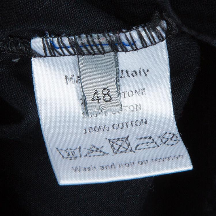 مملوكة مسبقًا Dior Men's Black and White T-Shirt S