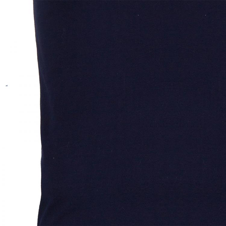 Pre Owned Dior Navy Print T-Shirt S