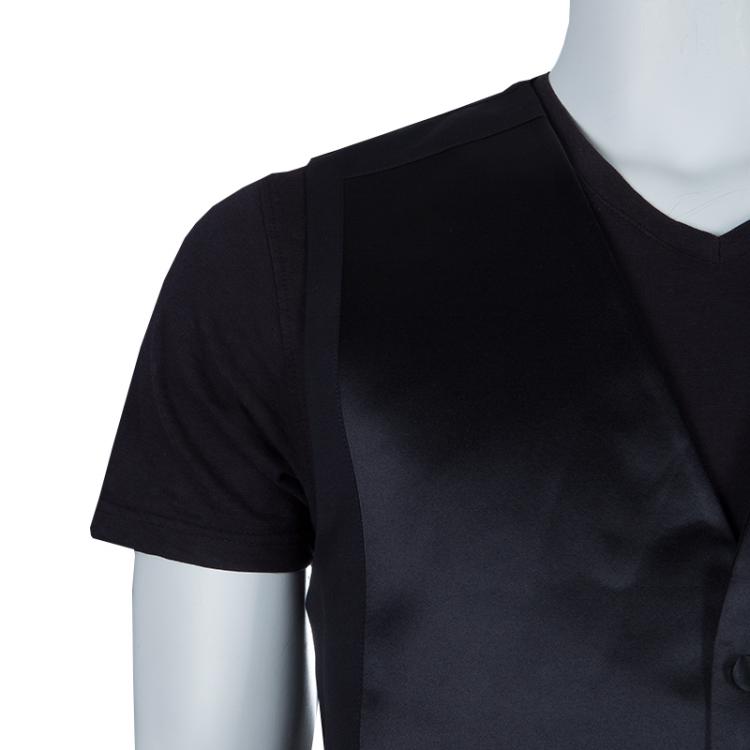 Pre Owned Dior Black Satin Waistcoat L