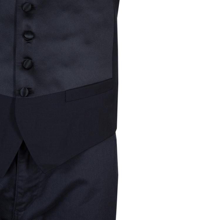 Pre Owned Dior Black Satin Waistcoat L