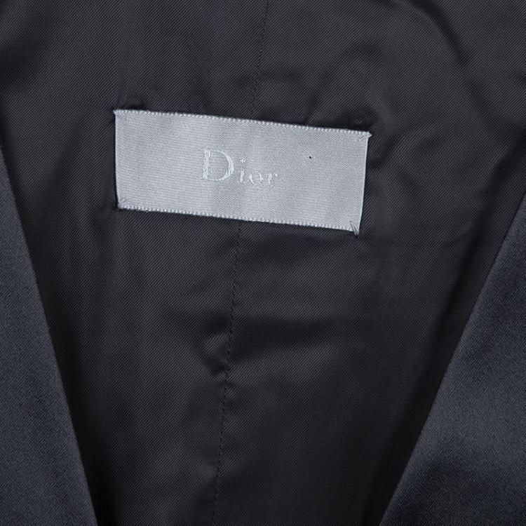 Pre Owned Dior Black Satin Waistcoat L
