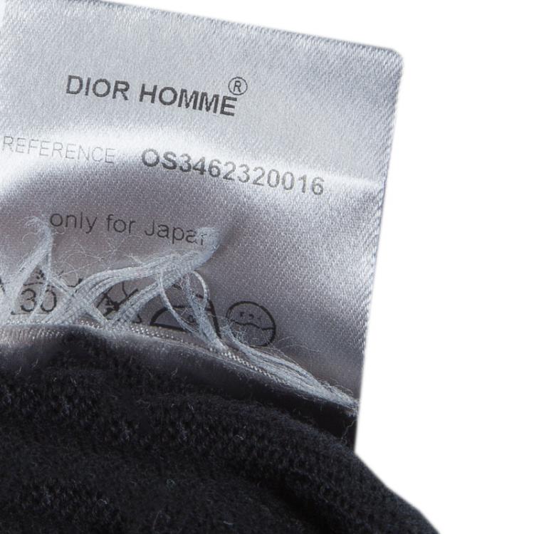 Pre Owned Dior Black V-Neck Wool Sweater S