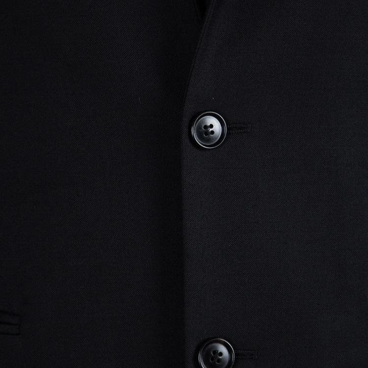 Pre Owned Dior Black Wool Notched Collar Blazer M