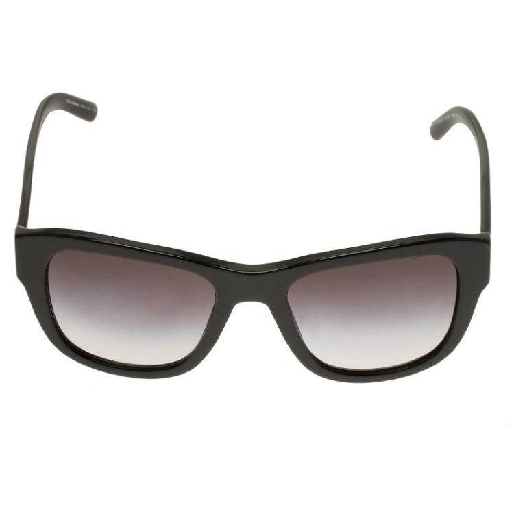 Pre Owned Dolce and Gabbana Black 4177 Domenico Wayfarers