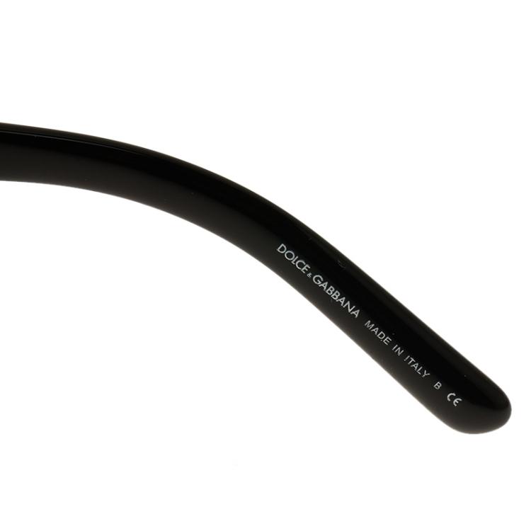 Pre Owned Dolce and Gabbana Black 4177 Domenico Wayfarers