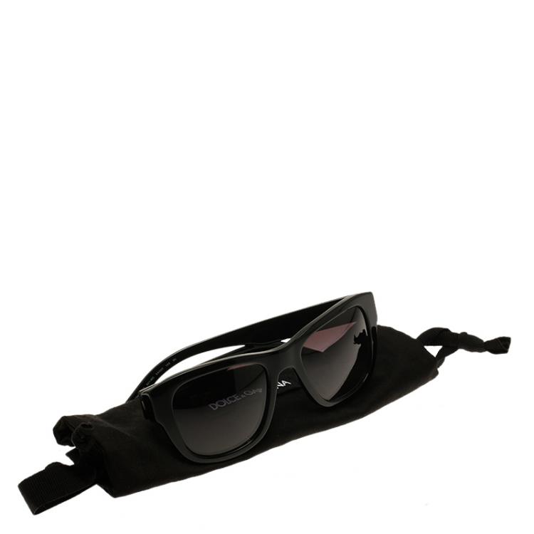 Pre Owned Dolce and Gabbana Black 4177 Domenico Wayfarers