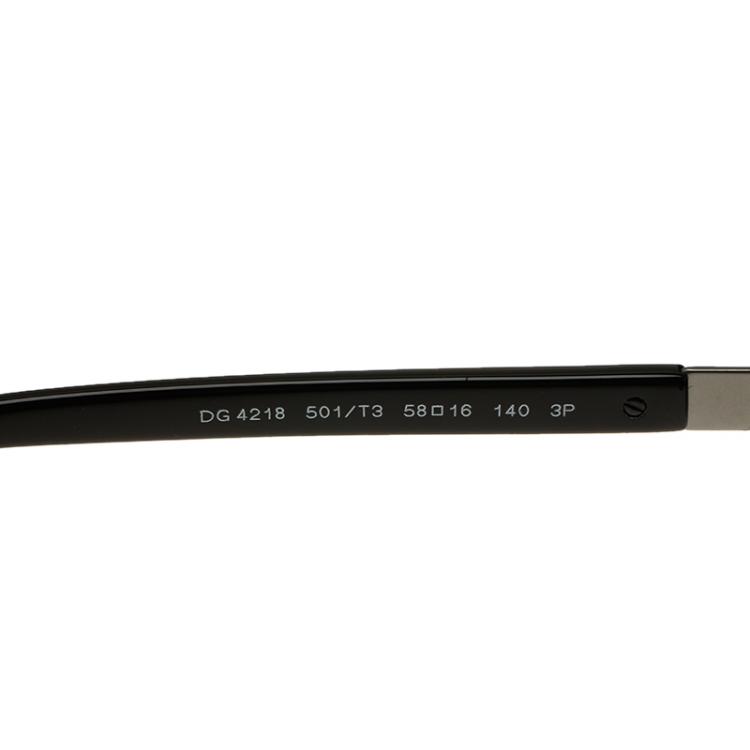 Pre Owned Dolce and Gabbana Black DG4218 Aviators