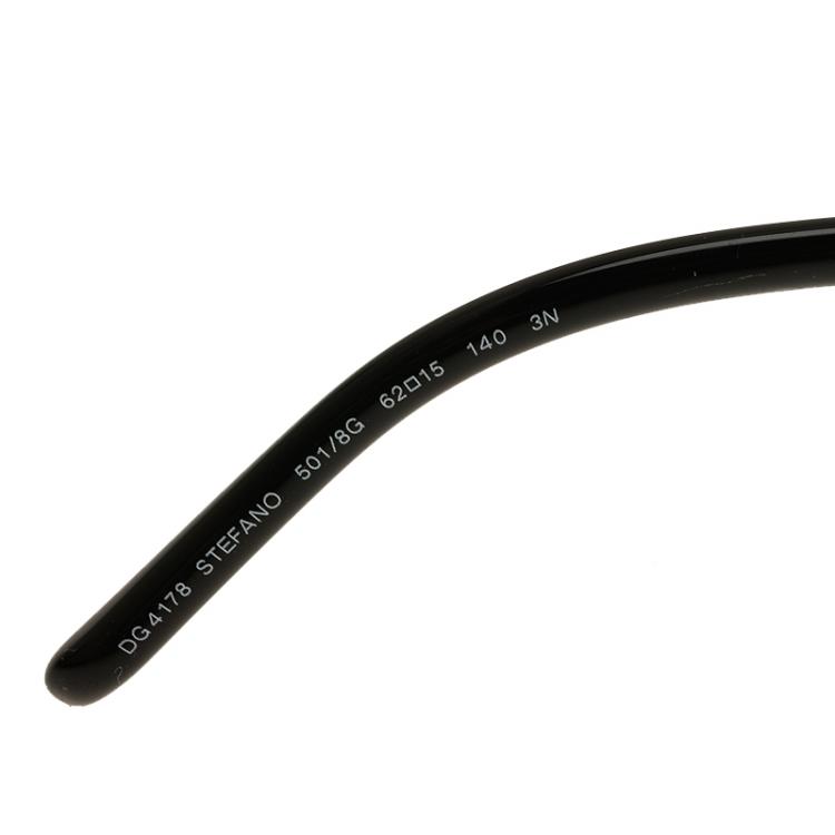 Pre Owned Dolce and Gabbana Black DG4178 Stefano Aviators
