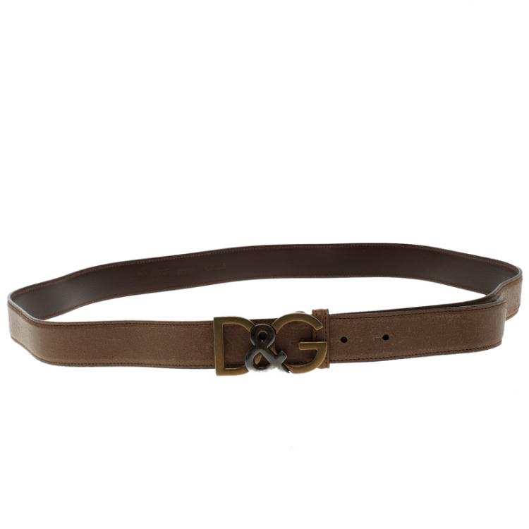 NEW $580 DOLCE & GABBANA Belt Brown Leather Sicilian Western Wide s 110cm /44in