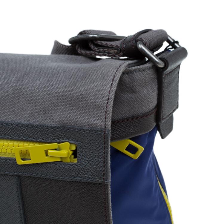 Pre Owned Dolce and Gabbana Multicolor Nylon and Canvas Etna Messenger Bag