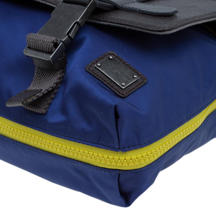 Pre Owned Dolce and Gabbana Multicolor Nylon and Canvas Etna Messenger Bag