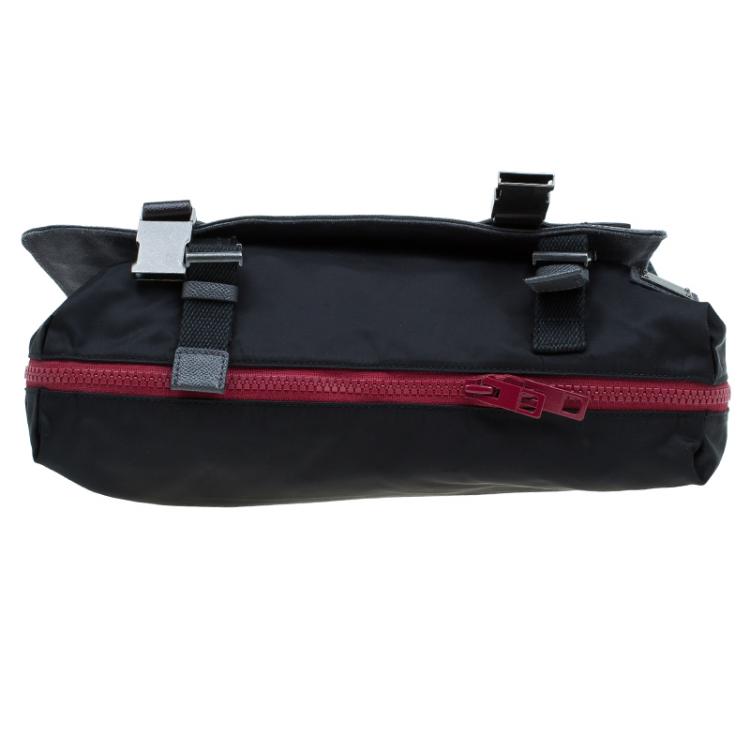 Pre Owned Dolce and Gabbana Multicolor Nylon and Canvas Etna Messenger Bag