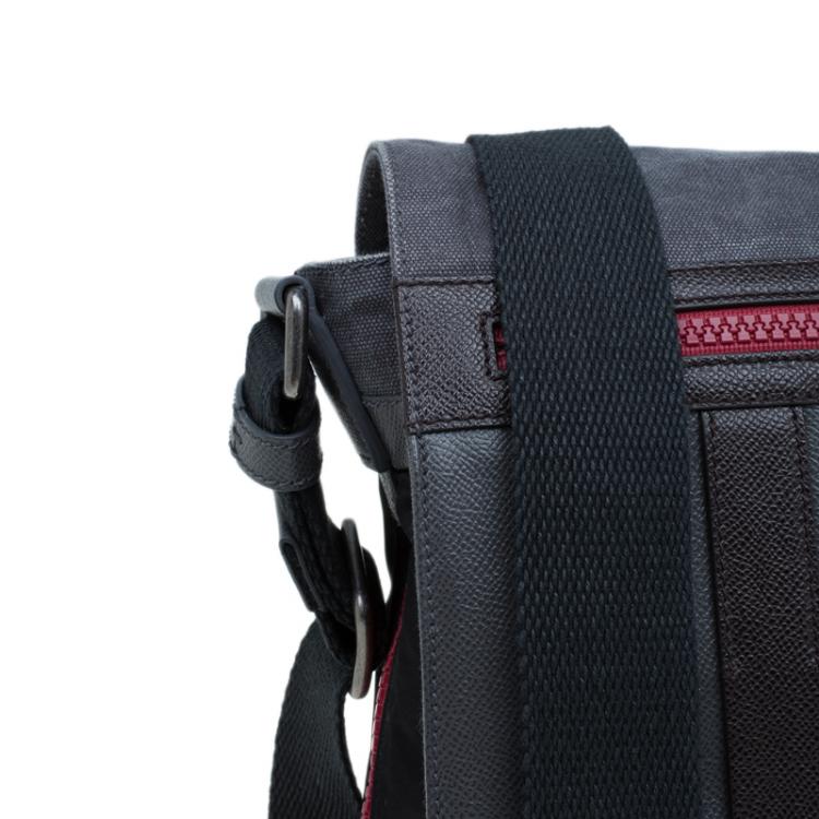 Pre Owned Dolce and Gabbana Multicolor Nylon and Canvas Etna Messenger Bag