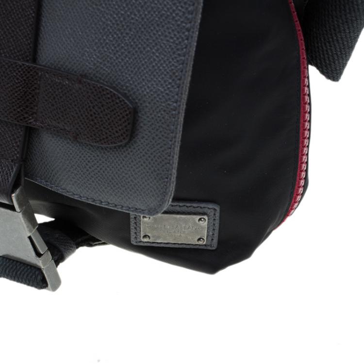 Pre Owned Dolce and Gabbana Multicolor Nylon and Canvas Etna Messenger Bag