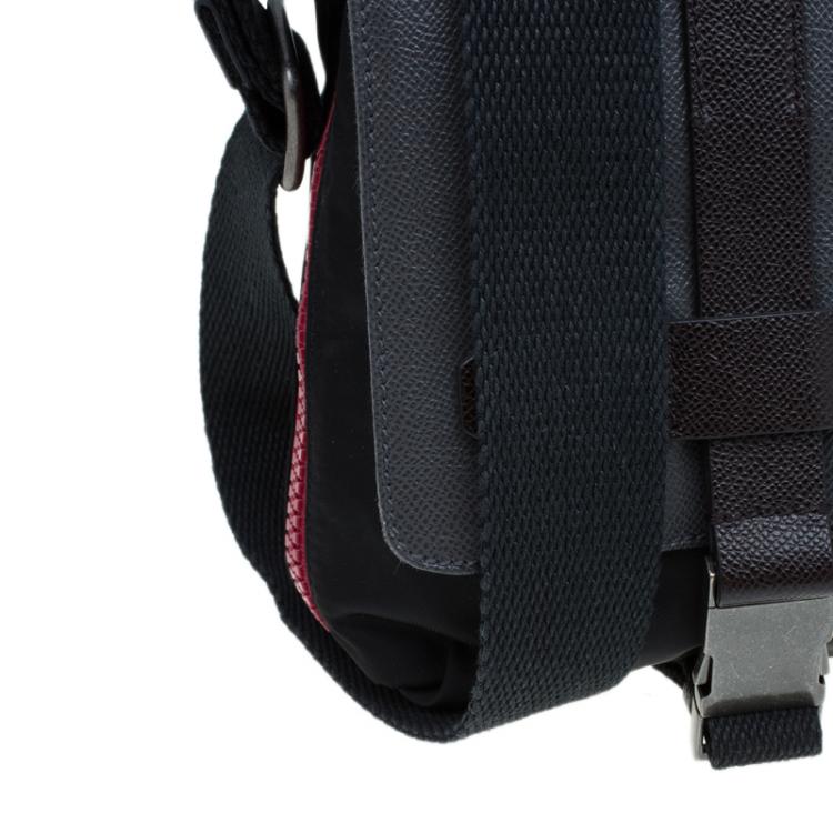 Pre Owned Dolce and Gabbana Multicolor Nylon and Canvas Etna Messenger Bag