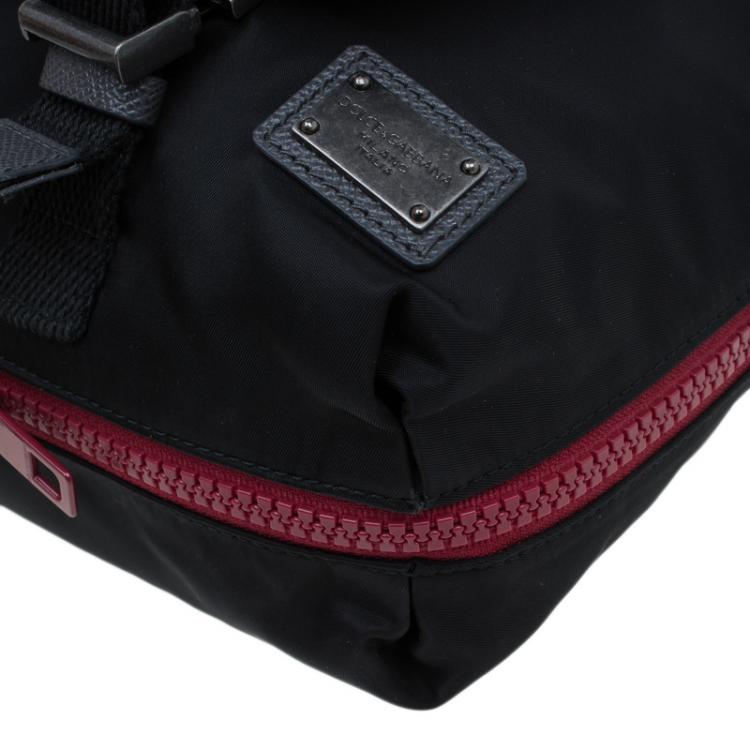 Pre Owned Dolce and Gabbana Multicolor Nylon and Canvas Etna Messenger Bag