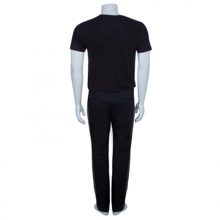 Pre Owned Dolce and Gabbana Navy Blue Athletic Pants M
