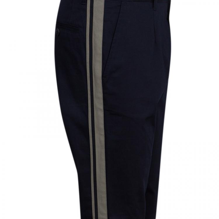 Pre Owned Dolce and Gabbana Navy Blue Athletic Pants M