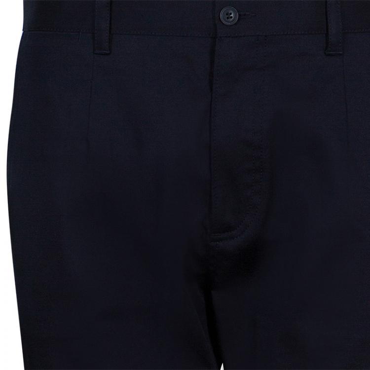 Pre Owned Dolce and Gabbana Navy Blue Athletic Pants M
