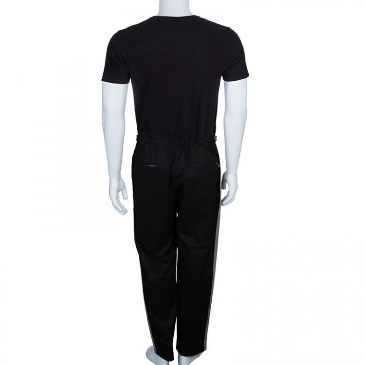 Pre Owned Dolce and Gabbana Black Athletic Pants M