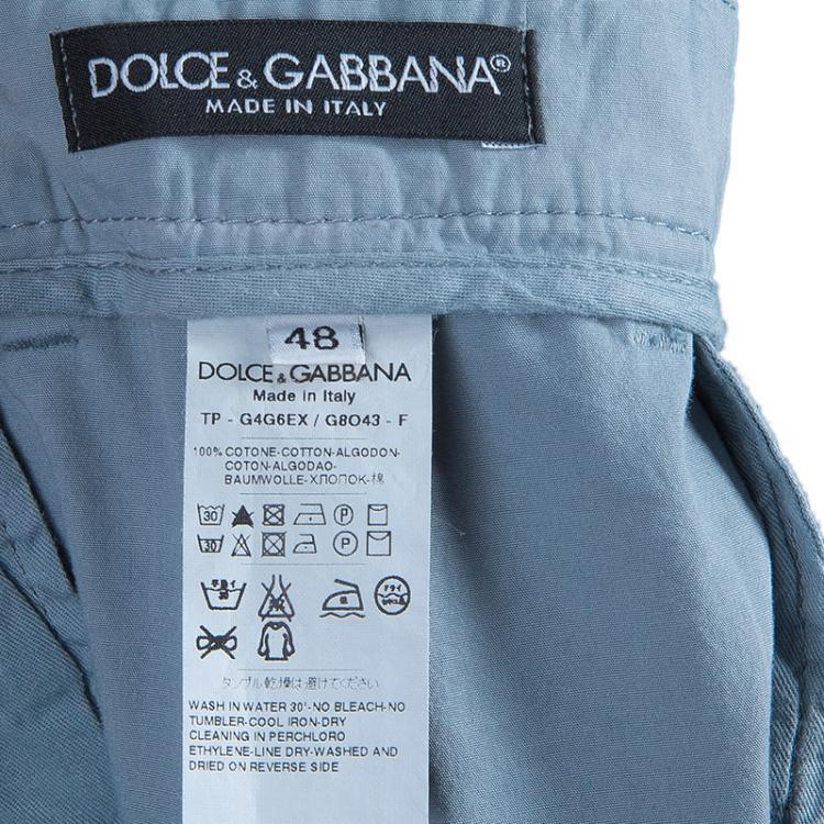 Pre Owned Dolce and Gabbana Grey Tailored Trousers S